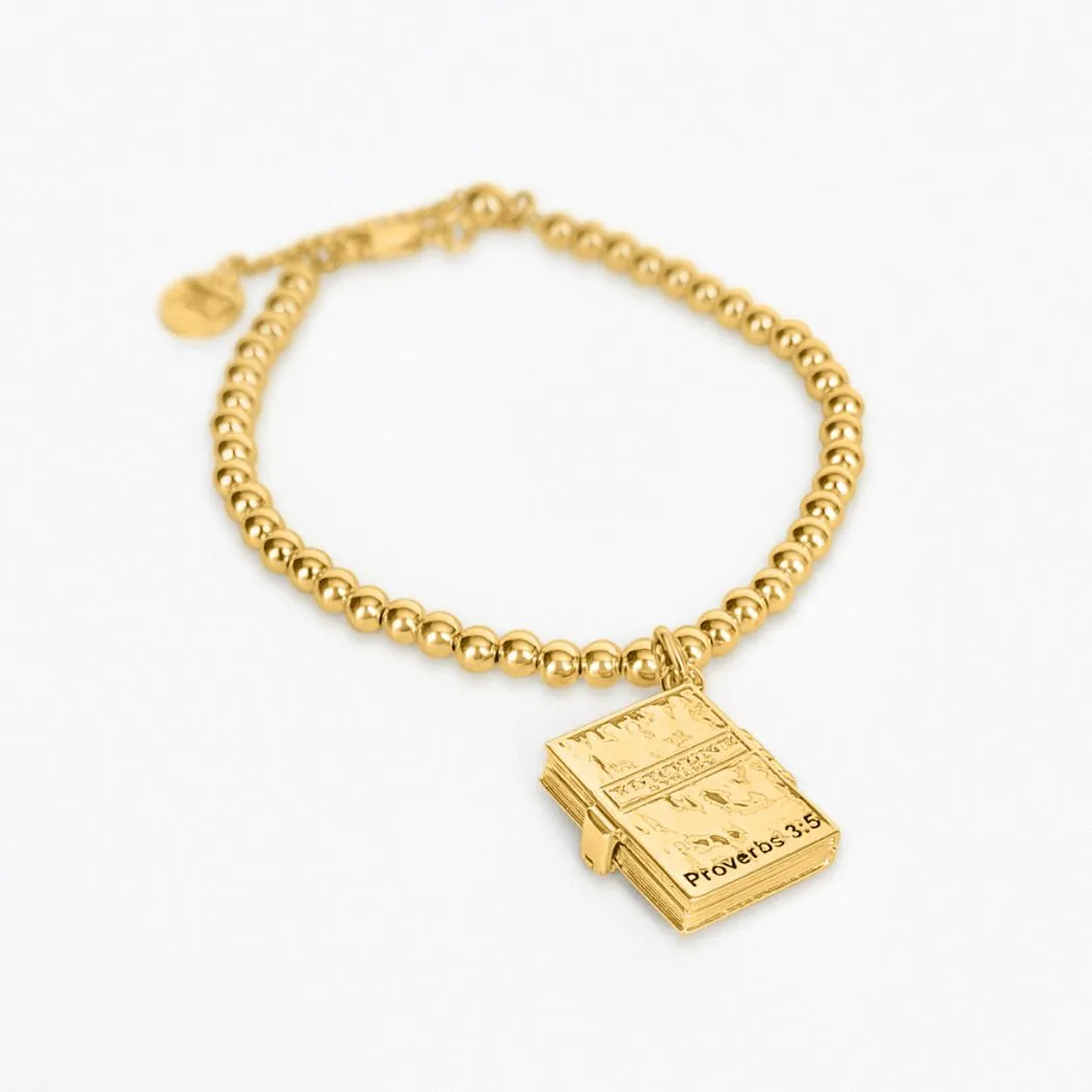 Secret Scriptures Bracelet: Trust - Gold