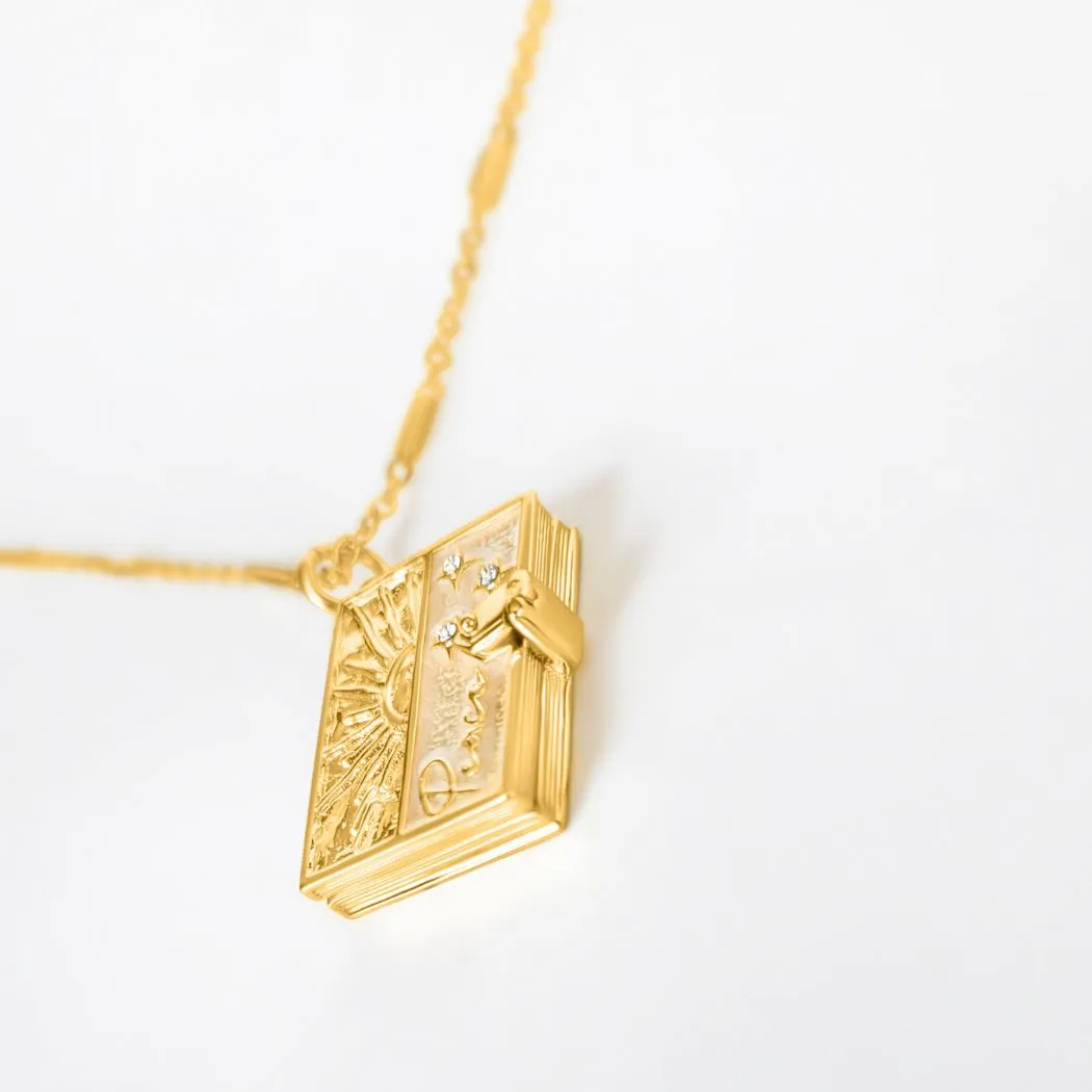 Secret Scriptures Locket: Peace - Gold