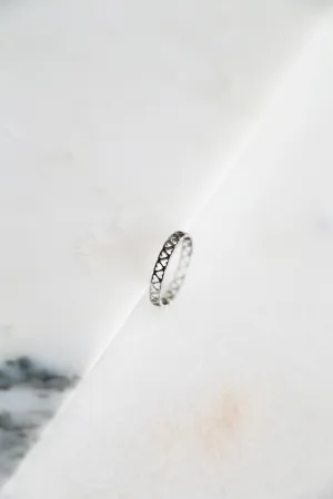 Silver Hearts Ring