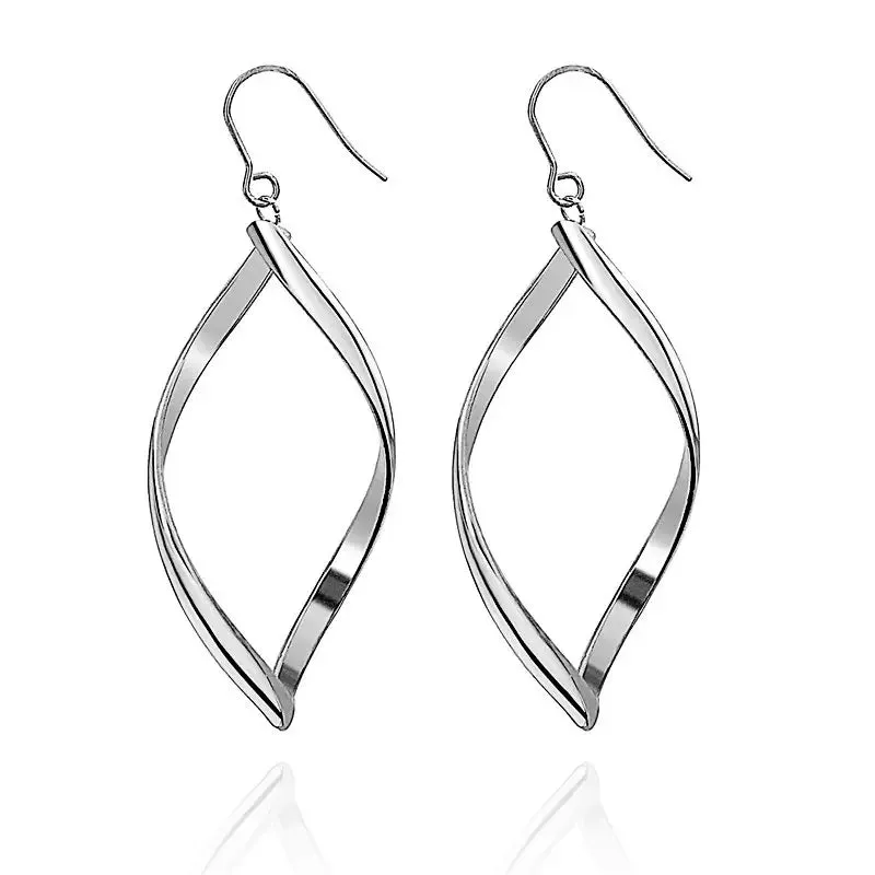 Sterling Silver Twisted Earrings