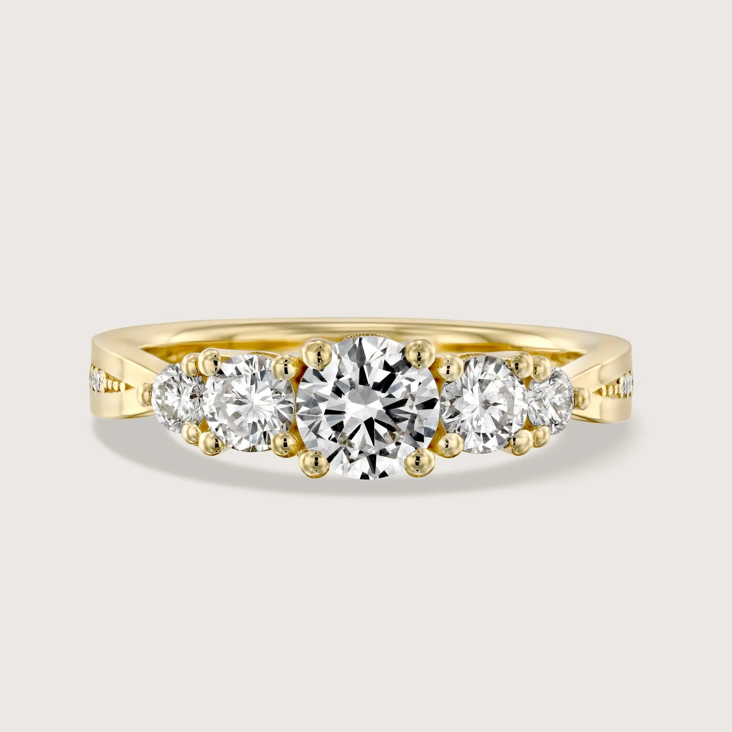 Suzana Gold Ring White Diamonds