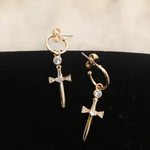 Sword Hoop Earrings