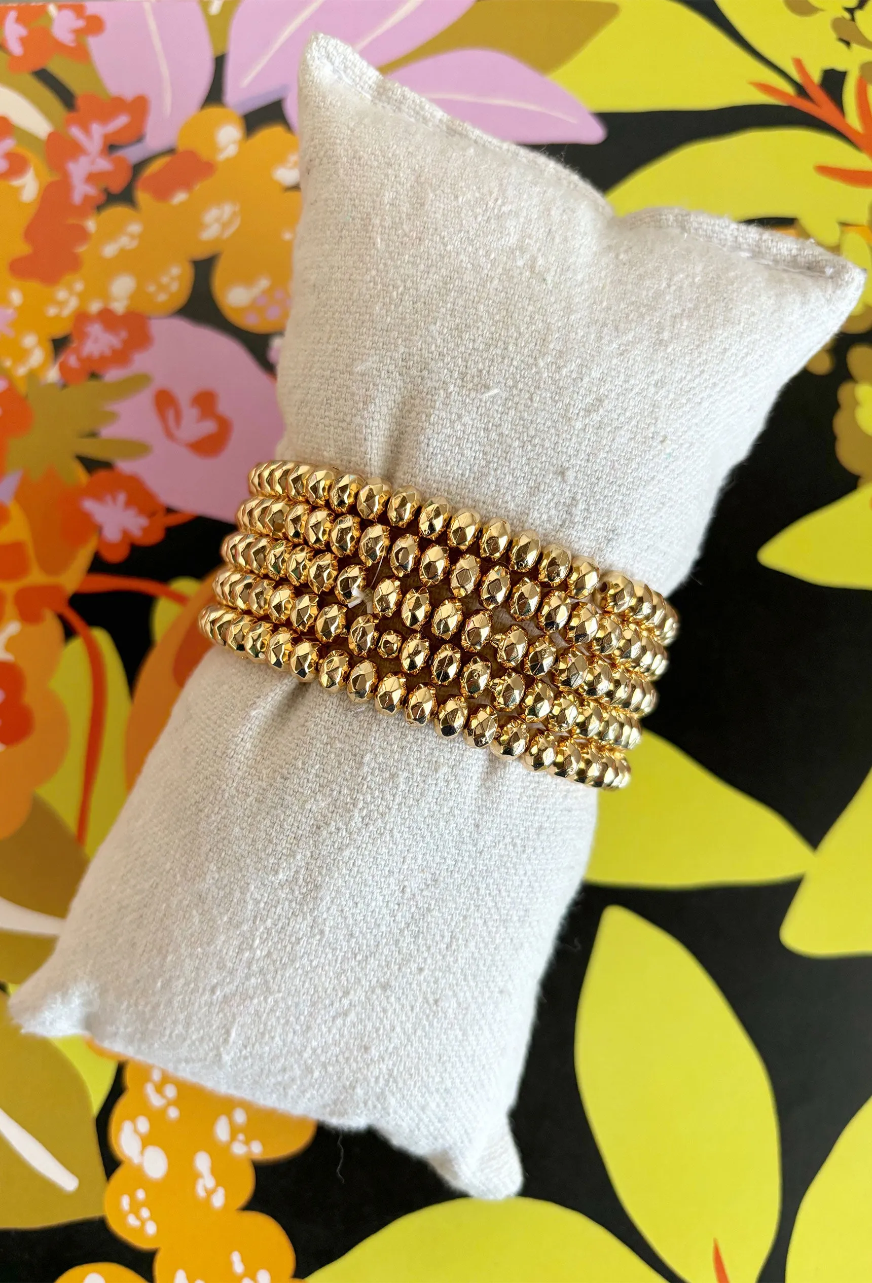 Taking A Chance Bracelet Set in Gold