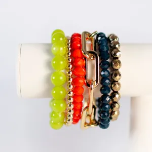 Vibrant Autumn Bracelet Stack