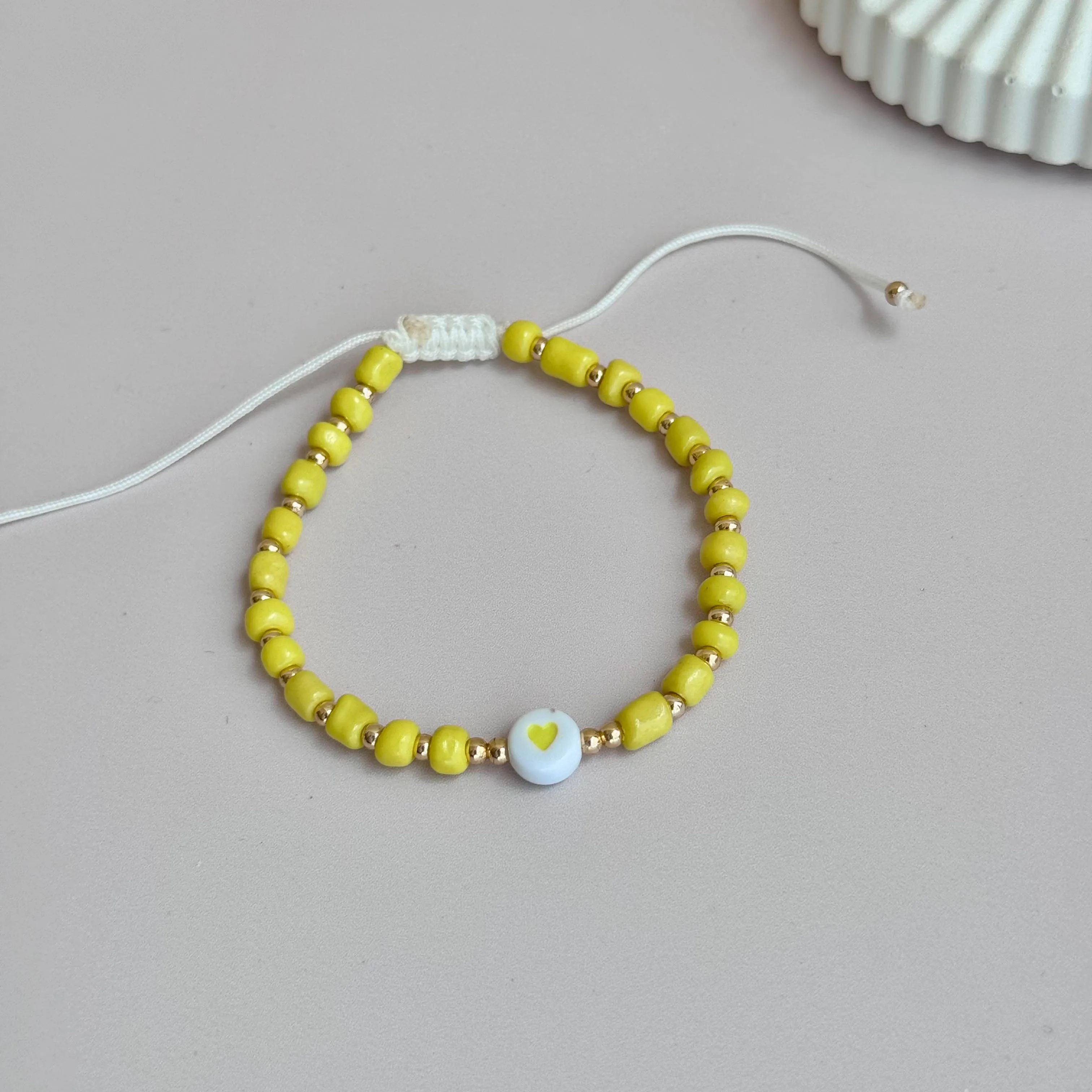 Yellow Heart Bracelet